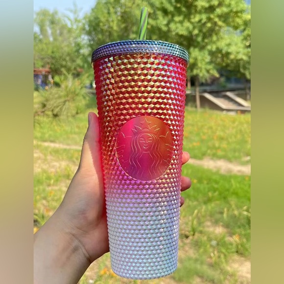 Starbucks Dragon Fruit Studded Tumbler Cup Ombre Venti Philippine Overseas 2023 - Picture 6 of 8